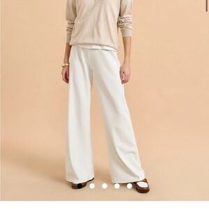 La Ligne Cream Wide-Leg Women's Pants